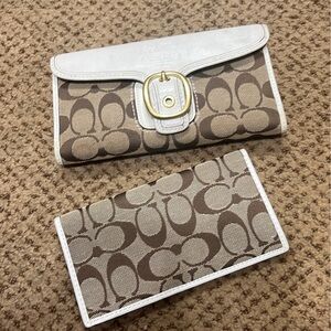 Authentic Coach Wallet and check book